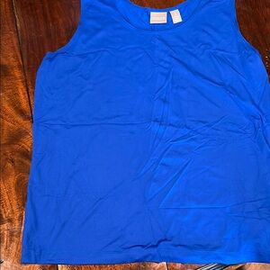 Chico's Blue Sleeveless Tank Top XL (size 3)
